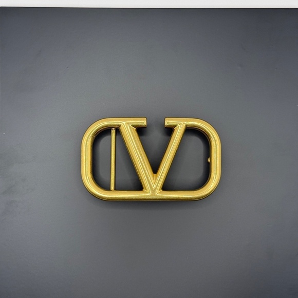 Authentic Valentino Garavani V-Logo Buckle - For 40mm Belt - Brushed Finish - Picture 2 of 7